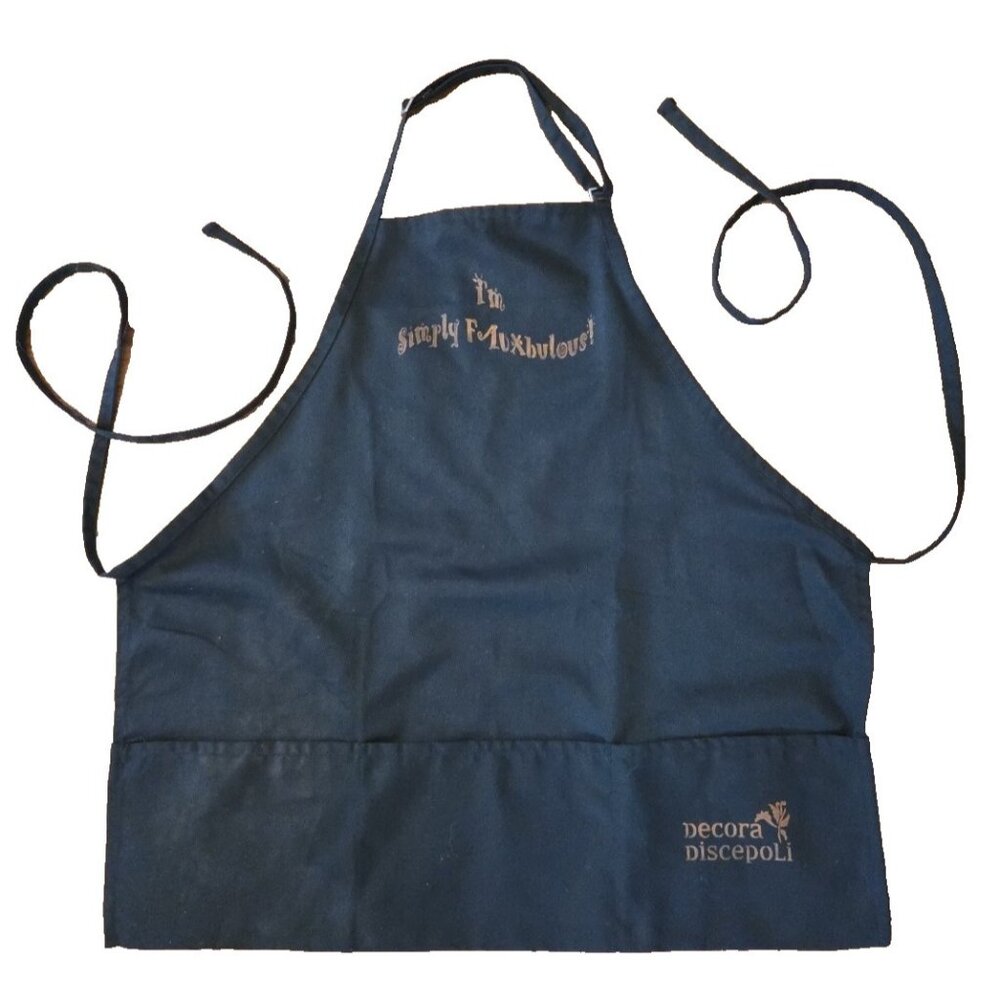 Black Adjustable Painting Cooking Apron I'm Simply Fauxbulous Faux Finishing